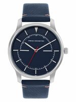 French Connection Leather Spring-Summer 2023 Analog Blue Dial Men's Watch-Fcn00053E, Band_Multicolor