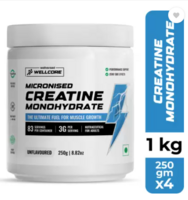 Wellcore : Micronised Creatine Monohydrate |   (1000 g, Unflavored)
