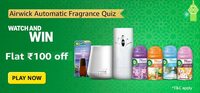 Airwick Automatic Fragrance Quiz: Get ₹100 back on Min Order ₹350