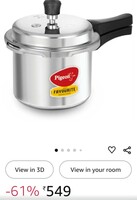 Pigeon by Stovekraft Favourite Outer Lid Non Induction Aluminium Pressure Cooker, 3 Litres, Silver