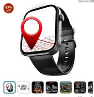 boAt Storm Call 3 w/Turn-by-Turn Navigation, 1.83" (4.6 cm) HD Display, Bluetooth Calling, Crest+ OS, QR Tray, Watch Face Studio, Coins, Emergency SOS Smart Watch for Men & Women(Active Black)