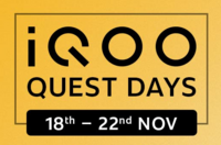 Amazon - iQOO Quest Days | 18-22 Nov | Upto 55% off + Upto 3000 Instant Discount