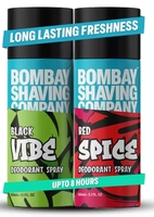 BOMBAY SHAVING COMPANY : Red Spice & Black Vibe 150ml x 2 Combo Deodorant Spray - For Men 