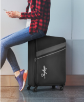 Skybags Unisex Striped Soft Medium Trolley Suitcase