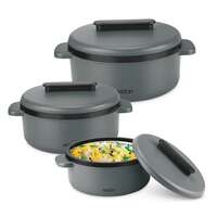 Milton Micronova Jr. Gift Set Inner Stainless Steel Casserole, Set of 3