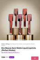 Enn Beauty Semi Matte Liquid Lipsticks (Perfect Nudes)
