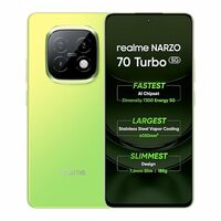 ₹1000 Coupon - realme NARZO 70 Turbo 5G (Turbo Green, 8GB RAM,128GB Storage) | Segment's Fastest Dimensity 7300 Energy 5G Chipset | Motorsports Inspired Design