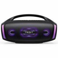₹2500 coupon - TRIBIT StormBox Blast 2 Bluetooth Speaker, 200W Portable Speaker with Subwoofer, XBass, LED Lights, Bluetooth 5.4, IP67, Custom EQ, 30H Playtime, Karaoke Function, Outdoor for Party/Garden/Beach