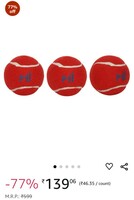 playR X Mumbai Indians Super Turf Balls Pack of 3 - Red