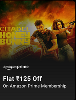 Phonepe Black friday Deals : Amazon prime Rs125 code @1 and many more offers