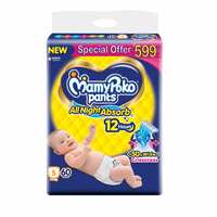 MamyPoko Pants All Night Absorb Baby Diapers, Small (S), 60 Count 4-8 kg Apply ₹50 coupon