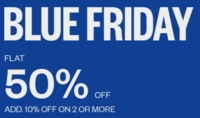 Blue Friday Sale -Flat 50% Off + Add 10% Off on 2 Or More