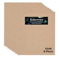 Eduway® A3 12x16 Inch MDF Board Wood Sheet for Mandala , Lippan, Resin Art & Craft, 4mm Thick, Pack of –8 