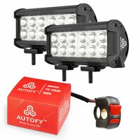 Autofy 12 LED Bar Light Universal Bike Car Fog Light