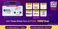 Times Prime Black Friday Sale - Premium Pack Rs 899 |  Power Pack Rs 1399