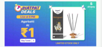 Shopsy ₹1 Deal - Agarbatti - 8pm