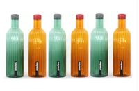 NAYASA : Bono Water Bottle (Pack of 6, Orange, Green, Plastic)