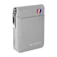 Storite PU Leather 9 Slot Vertical Card Holder Money Wallet Zipper Coin Purse for Men Women 