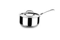 Crystal TriPro :Triply Stainless Steel Saucepan (Induction Bottom), Silver 