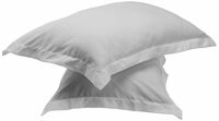 Solimo : Microfiber Solid Pillow Cover (White, 2 Piece)