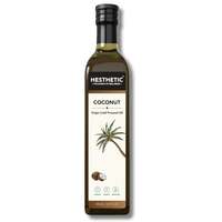 HESTHETIC - Virgin Cold Pressed Coconut Oil |500ml | 100% Pure & Natural | Use for Cooking, Baking, Salads, Smoothies