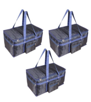 prettykrafts Blue Set of 3 Pieces Light Weight Large Duffle Bags