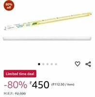Pack of 4 Wipro Garnet 20W Aluminium LED Batten for Home & Office | Bright & Energy Efficient Tubelight |Aluminium heat sink | Cool Day Light (6500K) with 2000 lumen|Batten for Commercial use |4Feet