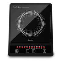 Preethi Indicook IC123 Induction Cooktop, 1600-Watt Electric Stove with Soft Touch Buttons and Crystal Glass (Black) Apply ₹600 coupon 