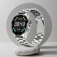 Cult Active TR 1.52"HD Display,Stainless Steel Build,Wireless Charging, BT Calling Smartwatch  (Silver Strap, Free Size)