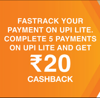 Complete 5 Payments on BHIM UPI Lite – Get Rs.20 Cashback!