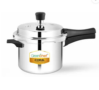 Greenchef : Coral 5 L Outer Lid Pressure Cooker  (Aluminium)