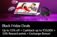 Lenovo - Black Friday Sale - Get Upto 55% off + 10% Reward points + Cashback up to ₹10,000 + Exchange Bonus up to ₹20,000 and additional discounts on customised laptops!