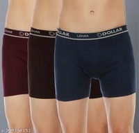 Dollar Lehar Combed Cotton Mens Pack Of 3 Trunk