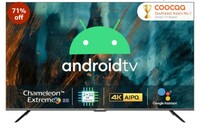 Coocaa 108 cm (43 inches) Frameless Series 4K Ultra HD Smart Certified Android IPS LED TV 43S6G Pro (Black)