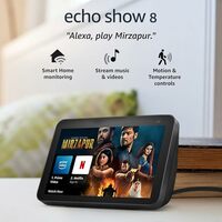 Amazon Echo Show 8 (2nd Gen) - Smart speaker,stereo sound & hands-free entertainment with Alexa Apply ₹5000 coupon 