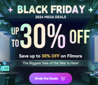 Filmora Black Friday Sale - Enjoy up to 30% OFF on Filmora & Creative Assets