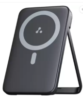 Ambrane : 10000 mAh 22.5 W Wired & Wireless With MagSafe Compact Pocket Size Power Bank  (Black)