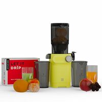 ₹500 coupon - NUUK DRIP Self-Feeding Cold Press Juicer For Home | Mimics Hand Squeezing for Max Nutrients | Fruit & Vegetable Slow Juicer Machine | Patented Fused Strainer For Max Juice | 100% BPA Free Tritan Jars