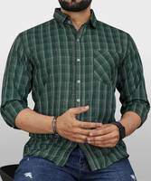 Vebnor - Men Checkered Spread Collar Formal Shirt