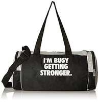 Protoner Sports Gym Duffel Bag I am Busy Getting Stronger with Gloves Combo