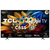 TCL 108 cm (43 inches) 4K Ultra HD Smart QLED Google TV 43C655