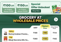 Flipkart Grocery : Rs.100 off on 1250, Rs.150 off on 2000 Orders 