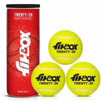 FitBox Sports Tennis Twenty20 Ball (Can of 3) Tennis Ball, Cricket Ball for Street Match Cricket Ball Tennis & Lawn Cricket
