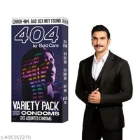 404 by Bold Care Variety Pack Condoms For Men | Pack of 10 Condoms