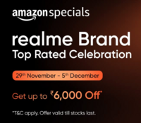 Realme Brand Celebration- Upto 50% off + Get Upto 6000 off