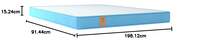 Springwel easy PureOrtho Balance Pro 6 inch Small Single size Mattress (Size- 78x36x6 inches)