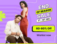 Flipkart End of Season Sale: 60-80% Off (7th - 15th Dec)
