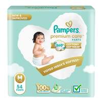 Fresh- Pampers Premium Care Pants, Medium size baby Diapers, (M) 54 Count [location specific]