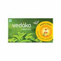 Fresh - Amazon Brand – Vedaka Green Tea, Honey and Lemon|25 Bags (location specific)