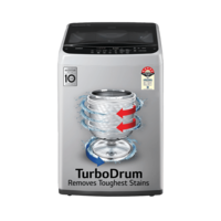 LG 7 kg 5 Star Inverter Fully Automatic Top Load Washing Machine (T70SPSF2Z.ASFQEIL, Auto Balance System, Middle Free Silver)